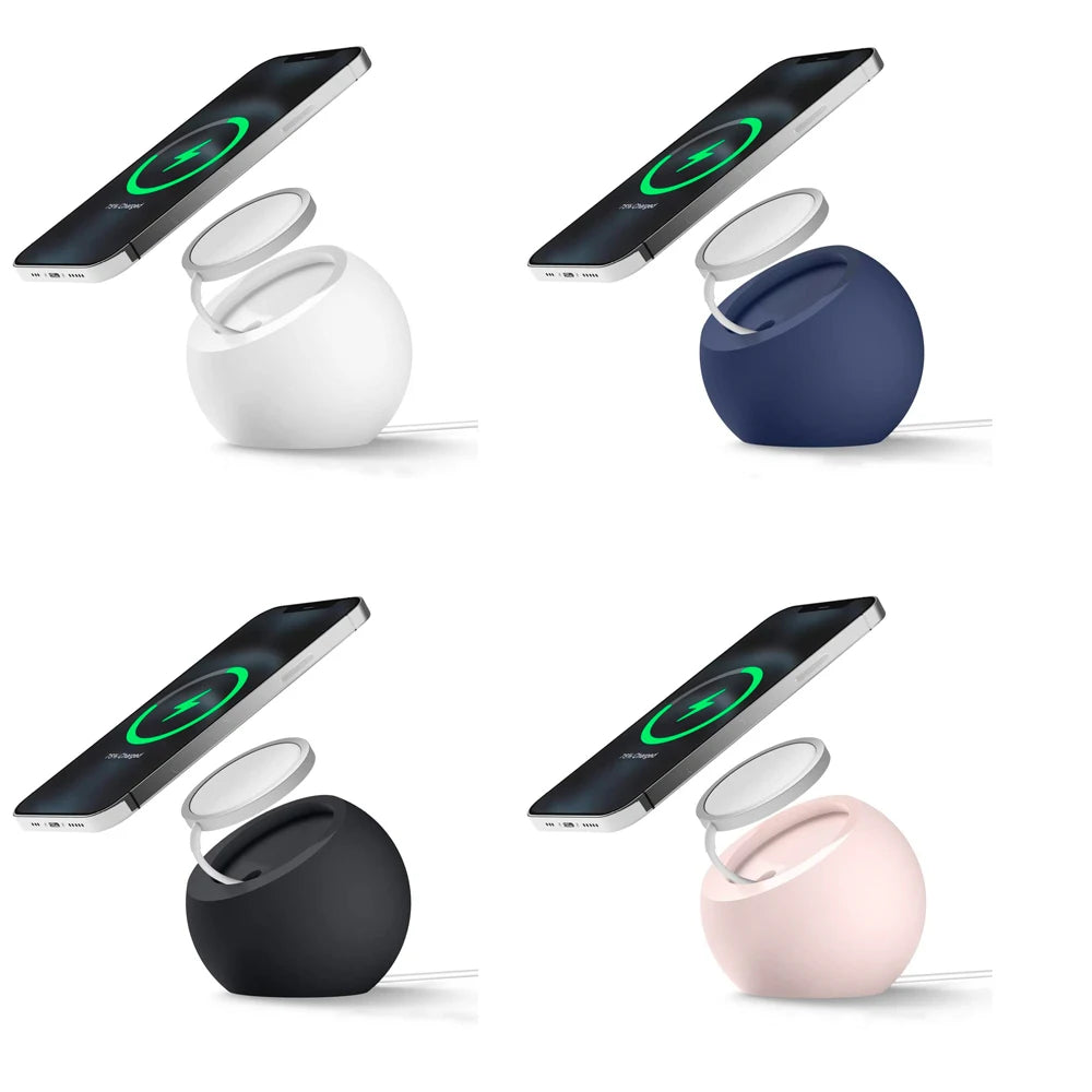Ball Shape Magnetic Silicone Charging Desk Holder