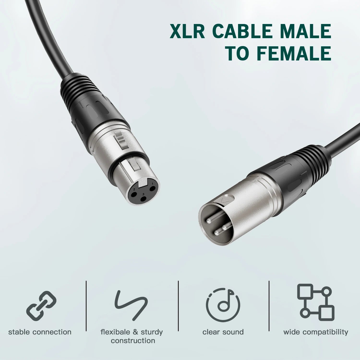 FIFINE XLR Microphone Cannon Cable