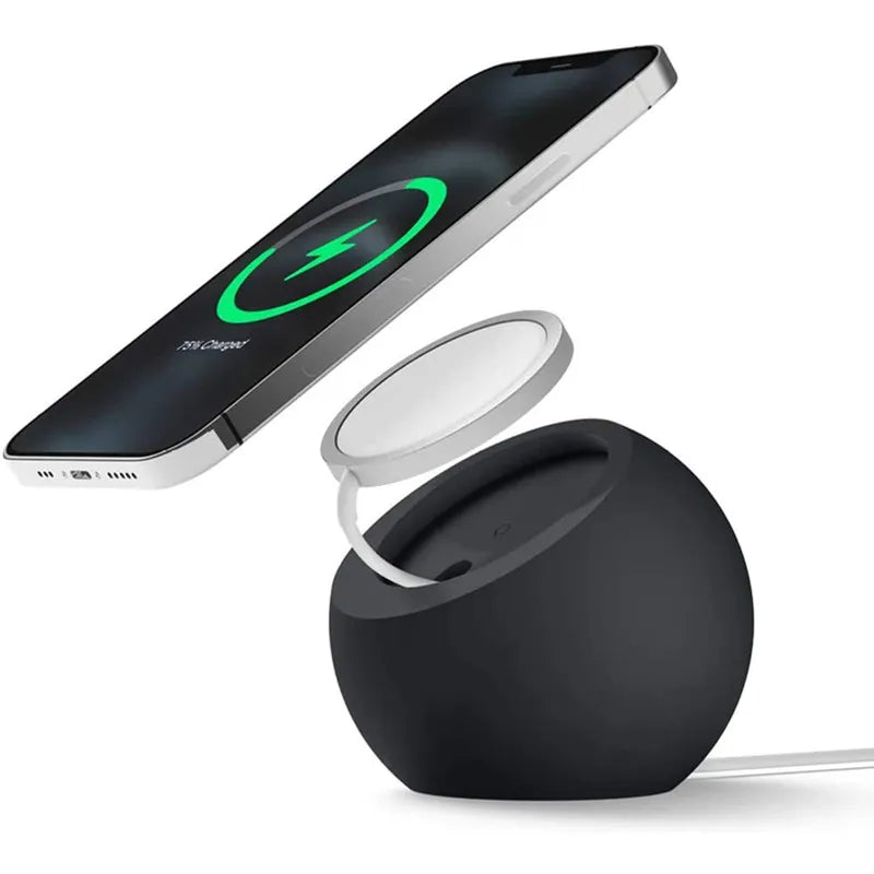 Ball Shape Magnetic Silicone Charging Desk Holder