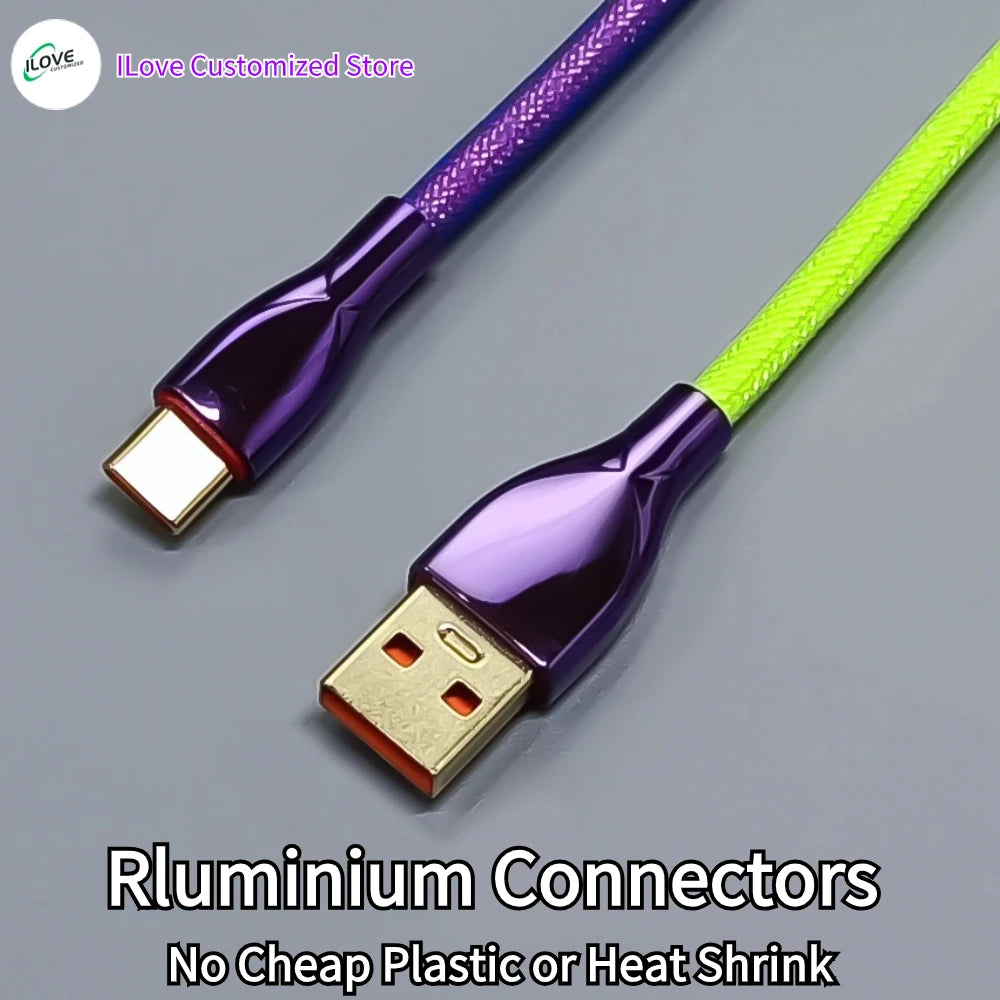 Coiled Keyboard Cable USB C