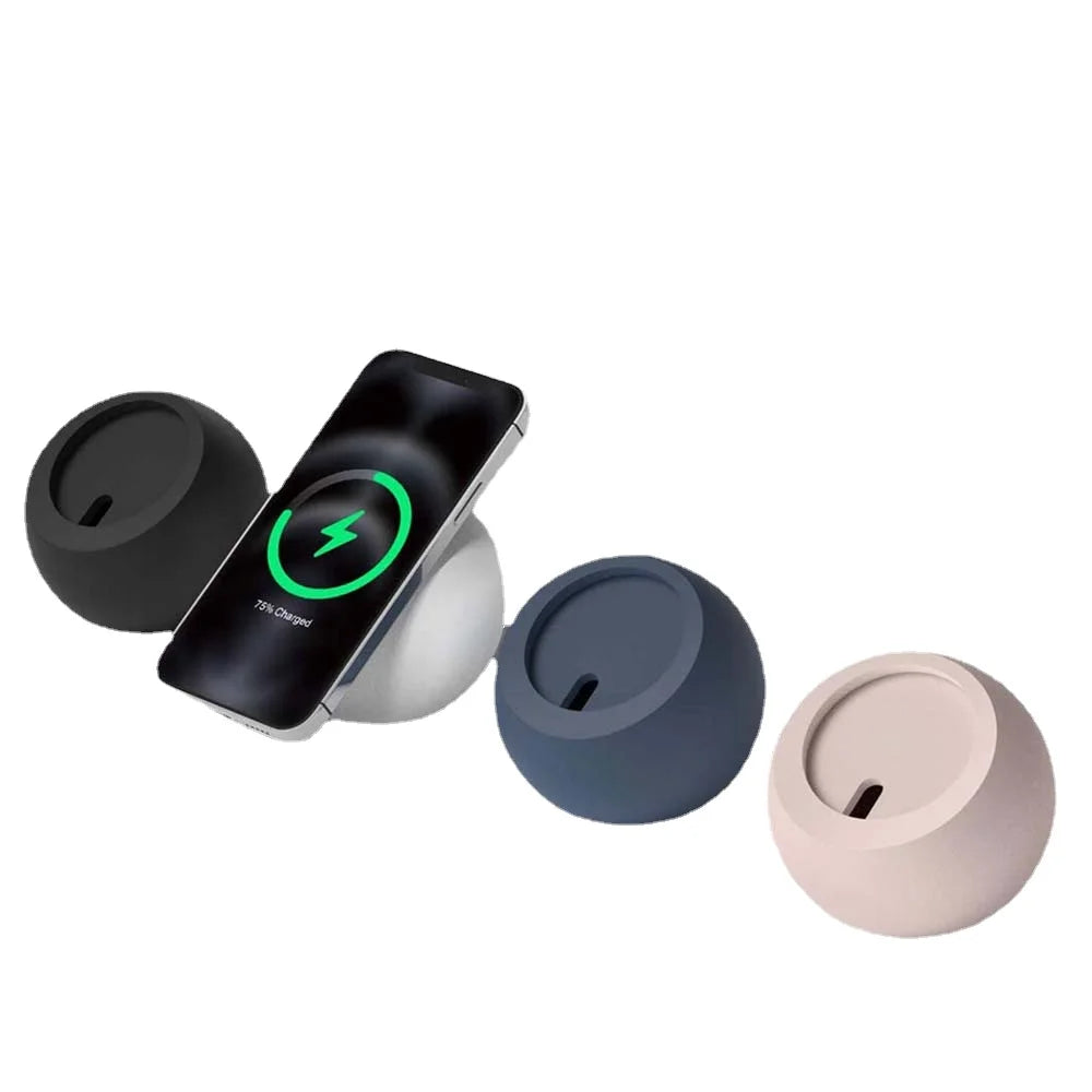 Ball Shape Magnetic Silicone Charging Desk Holder