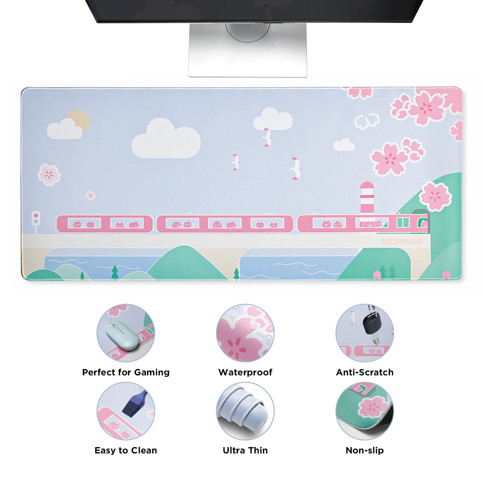 YUNZII Keynovo Kitty Series Mouse Pad